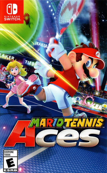 Mario Tennis Aces Nintendo Switch with 2 Tennis Rackets Bundle