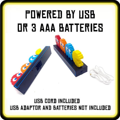 مصباح LED لشخصية باك مان وأشباح، مصباح LED لشخصية باك مان القابلة للتجميع 