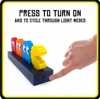 مصباح LED لشخصية باك مان وأشباح، مصباح LED لشخصية باك مان القابلة للتجميع 