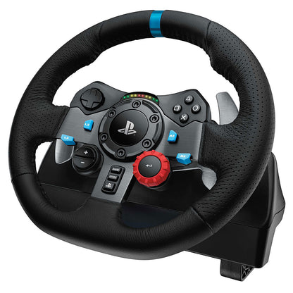 عجلة قيادة سباقات Logitech G29 Driving Force مع مجموعة ناقل الحركة - PS4 | PS5 | PC