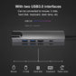 5-in-1 Hub USB Type C to HDMI with 2 USB 3.0 and Ethernet Port - Macbook | Windows