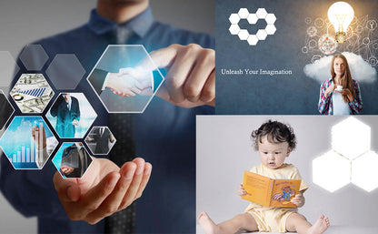 نظام إضاءة LED أحادي اللون بتحكم باللمس من هيكسالايت | 9 قطع