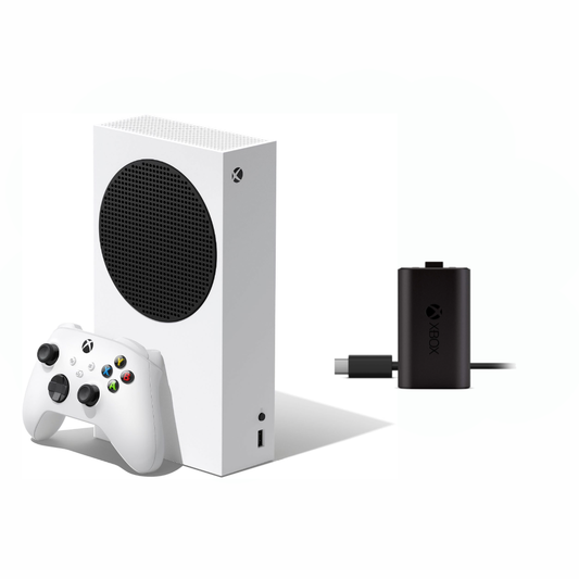 Xbox Series S Console with Xbox Play and Charge Kit Bundle