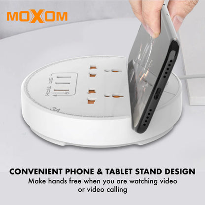 MOXOM MX-ST02 Power Socket Qualcomm 3.0 Quick Charge Universal Socket - Black | White