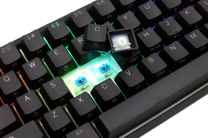 لوحة مفاتيح ميكانيكية Ducky One 2 Mini v2 RGB LED 60% - أسود