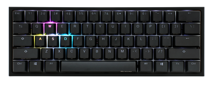 لوحة مفاتيح ميكانيكية Ducky One 2 Mini v2 RGB LED 60% - أسود