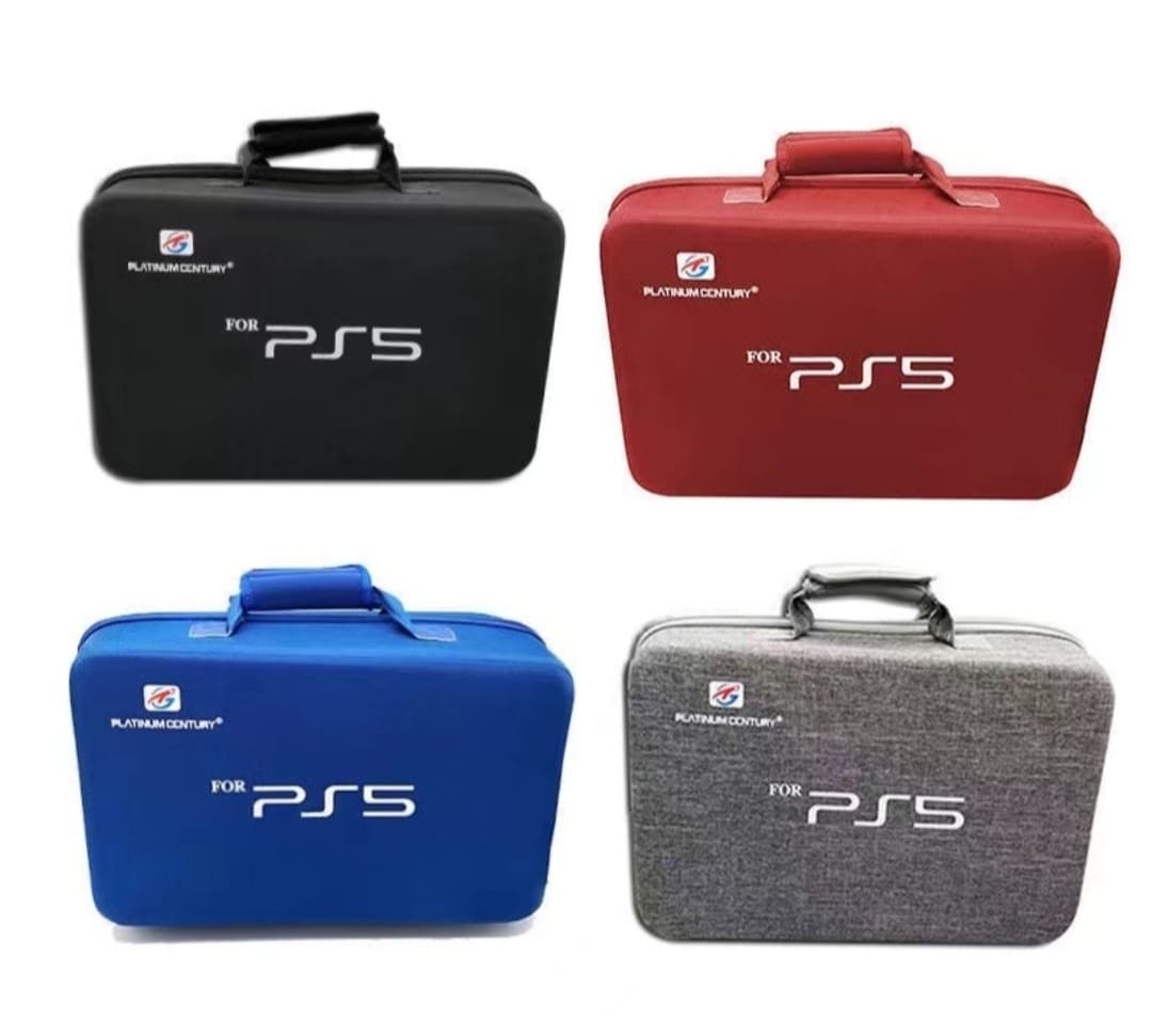 Playstation 5 Phat Carrying Travel Case Bag - Grey | Black | Blue | Red