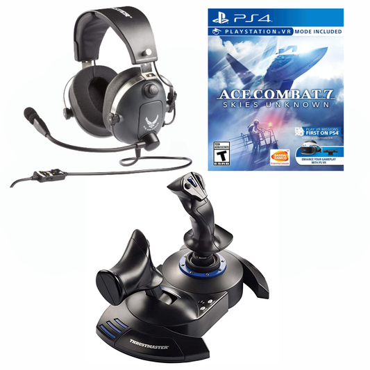 Thrustmaster T.Flight HOTAS 4 with Ace Combat 7 and T.Flight U.S. Air Force Edition Headset Bundle