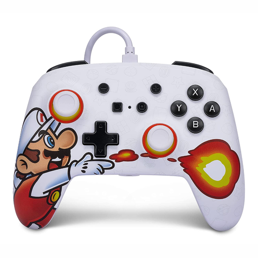 PowerA Enhanced Wired Controller for Nintendo Switch - Fireball Mario