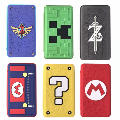 3D Game Card Case 24-Slot Game/Micro SD Holder For Nintendo Switch / 2 Games - 9 Models