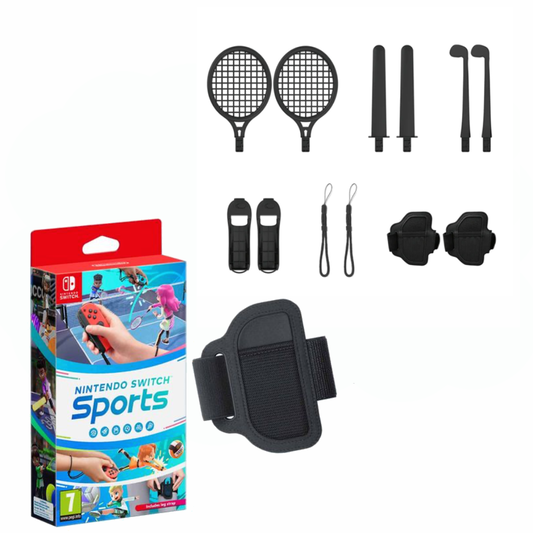 Nintendo Switch Sports with 12 in 1 Sports Kit Bundle