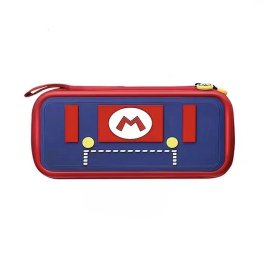 3D Travel Carrying Case For Nintendo Switch OLED And Nintendo Switch - Mario Red And Blue