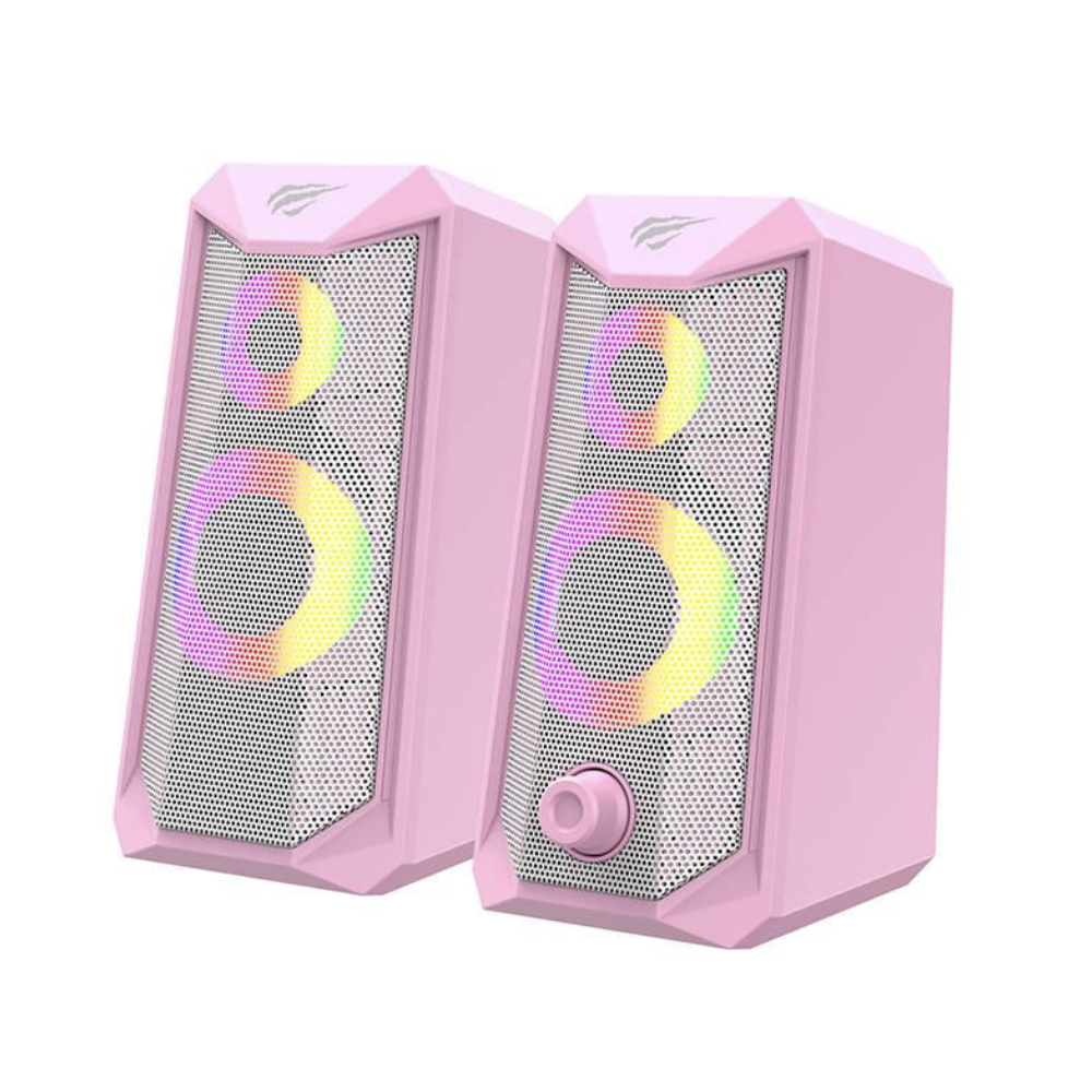 Havit SK202 Computer Speakers 2.0 RGB - Pink