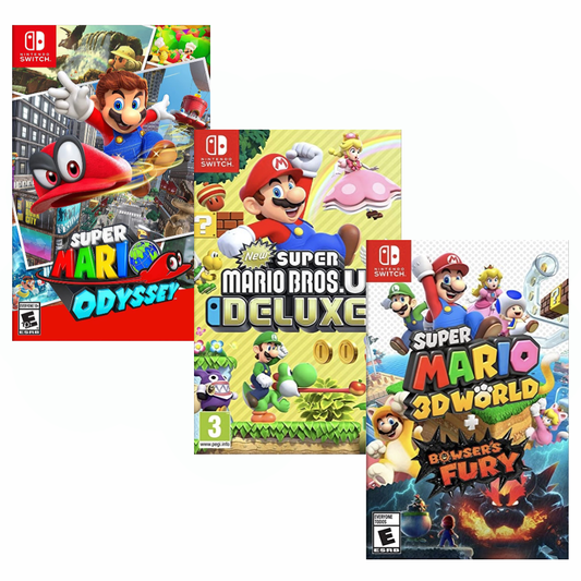 Super Mario - 3 Games Pack Bundle - Nintendo Switch
