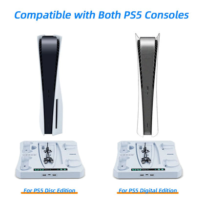 IPLAY Multifunctional Charging Stand Designed For PS5 Fat Phat and PSVR2