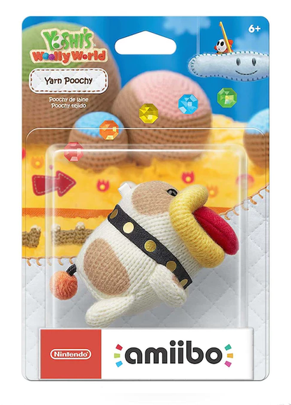 Yarn Poochy amiibo - (Poochy & Yoshi's Woolly World Series)