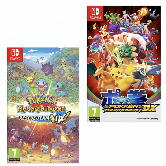 Pokémon Mystery Dungeon: Rescue Team DX and Pokkén Tournament DX 2 Game Pack - Nintendo Switch