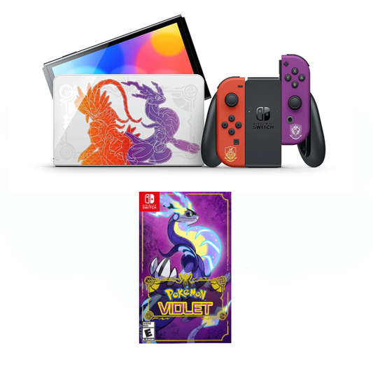 Nintendo Switch OLED Pokémon Scarlet & Violet Edition with Pokémon Violet Game Bundle