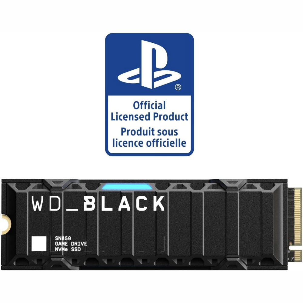 WD BLACK SN850X NVMe Internal Gaming SSD With Heatsink - Gen4 PCIe, M.2 2280, 3D NAND, Up to 7,300 MB/s - PS5 | PC