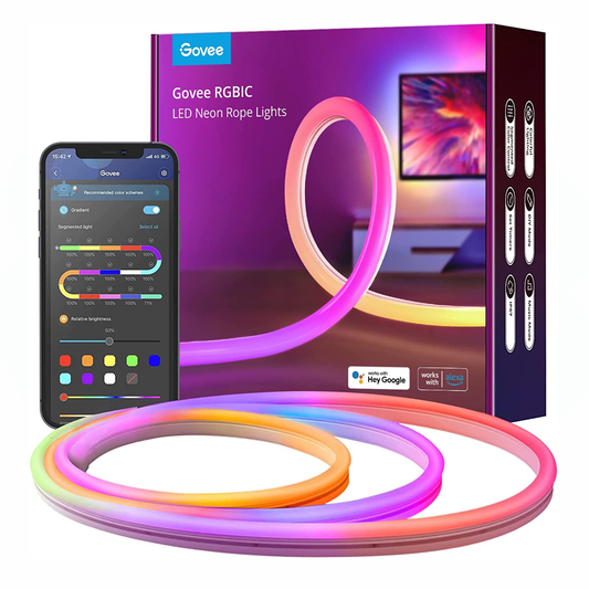 Govee Neon Rope Light, RGBIC Rope Lights, Alexa | Google Assistant 3M/10Feet