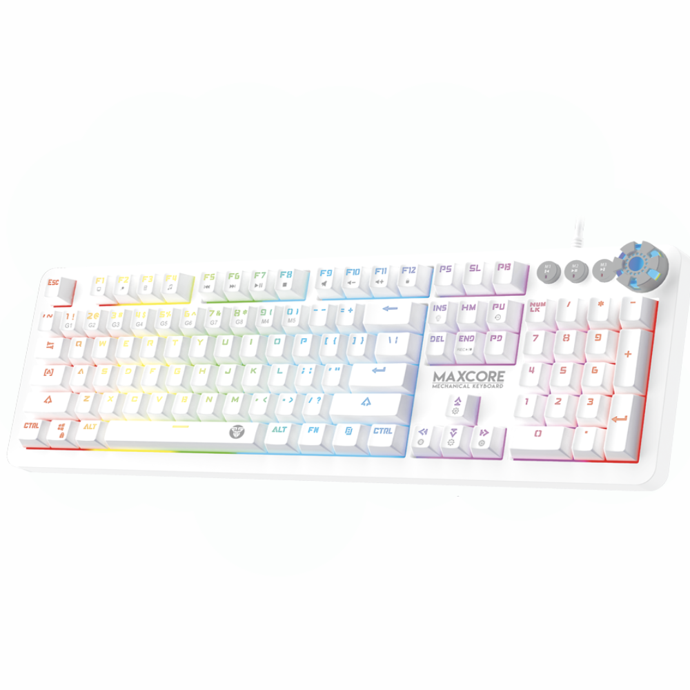 Fantech Max Core MK852 Mechanical RGB Keyboard - White Space Edition