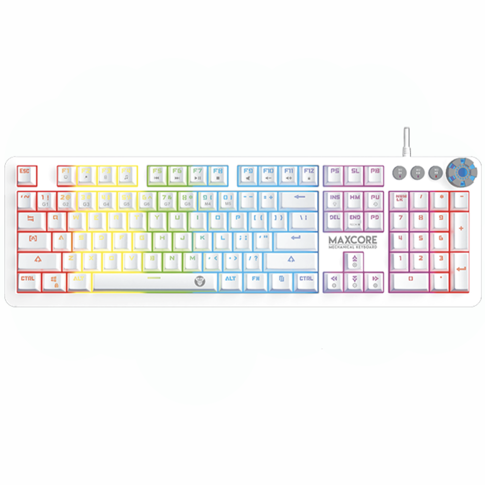 Fantech Max Core MK852 Mechanical RGB Keyboard - White Space Edition