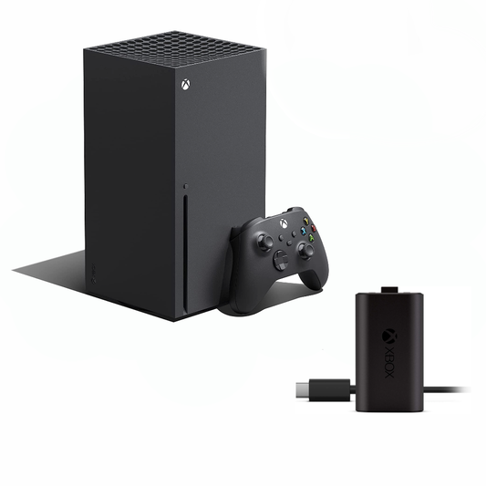 Xbox Series X Console with Xbox Play and Charge Kit Bundle