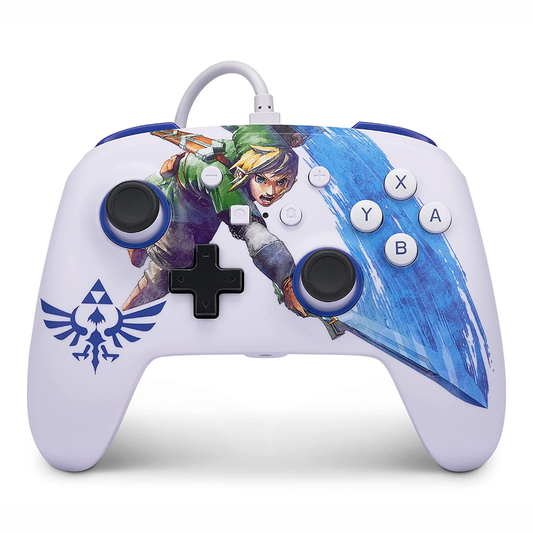 PowerA Enhanced Wired Controller for Nintendo Switch - Master Sword Attack Zelda Link